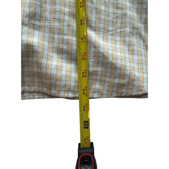 E = MC2 Shirt Clothing For Millionaires 4XL White Check 100% Cotton Button Up - Picture 12 of 14